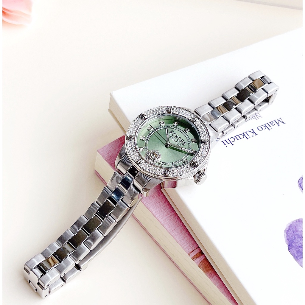 Đồng hồ nữ dây thép Versus By Versace Canton Road Xanh Ngọc