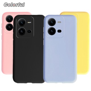 Ốp Điện Thoại Silicone Mềm Màu Trơn Cho Vivo V25E V25 5G 2022 V2201 V2202 VivoV25 V 25 25e