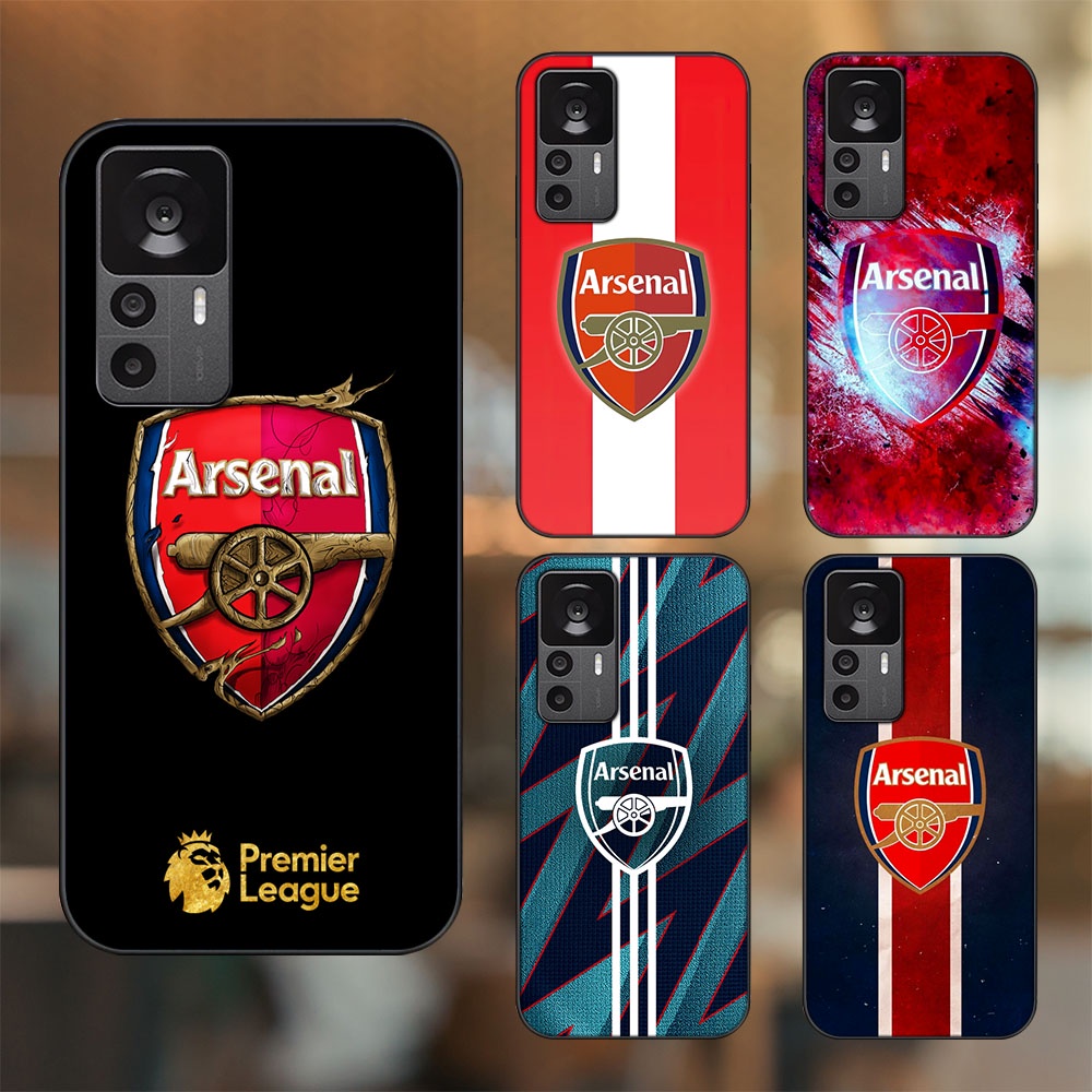 Ốp lưng Xiaomi 12T viền đen in hình Arsenal FC