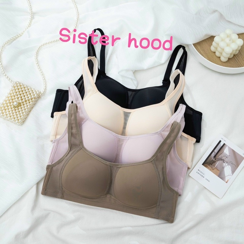 Áo lót thái trơn bản to mút mỏng k gọng thông hơi định hình