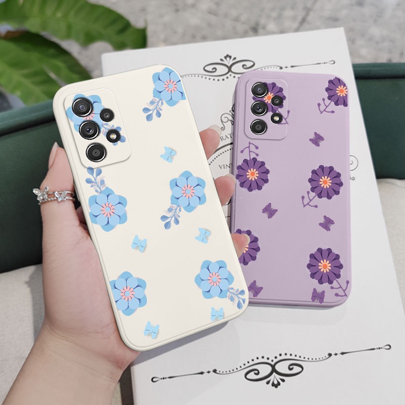 Ốp Điện Thoại Hình Hoa Cho Samsung Galaxy A72 A52 A52S A42 A32 4G 5G
