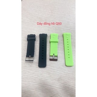 Đồng hồ đv thông minh Q50 và dây đồng hồ.