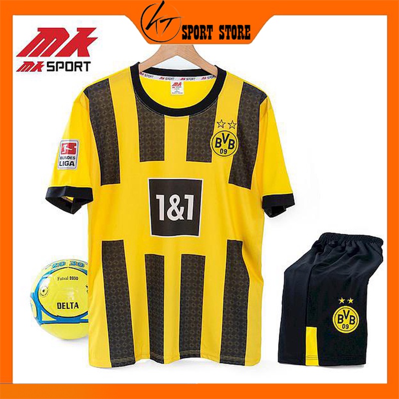 Áo Bóng Đá MK DORTMUND - Bộ đồ đá Banh chất liệu thun lạnh ,thấm hút mồ hôi Cao Cấp