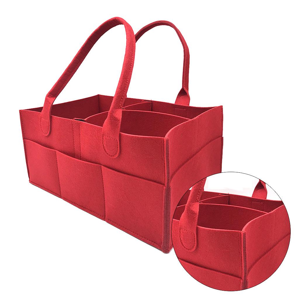 Giỏ Đựng Tã Lót Đồ Dùng Em Bé Bằng Vải Nỉ Nhỏ Gọn Tiện Dụng