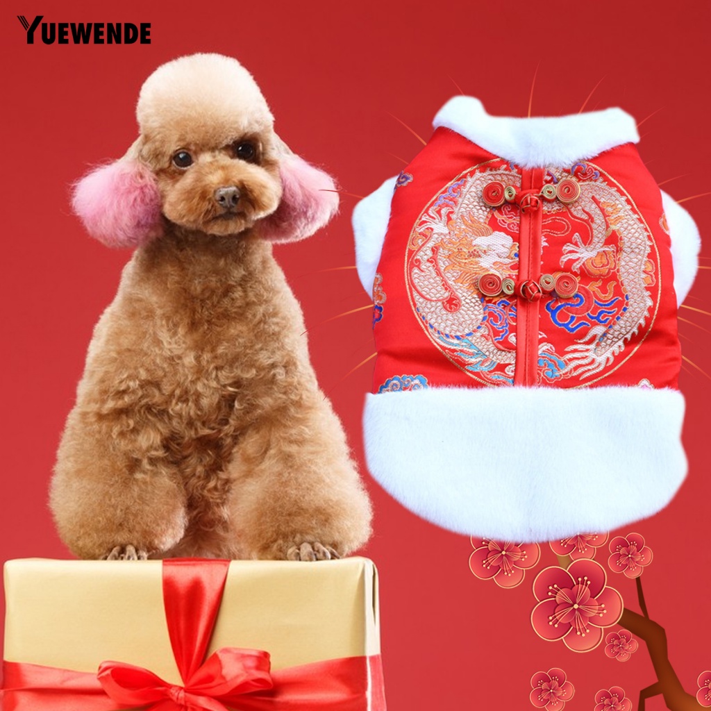 Bộ Đồ Phong Cách Trung Hoa Co Giãn Thoải Mái Cho Thú Cưng