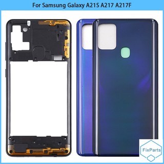 Ốp điện thoại nhựa khung giữa thay thế cho samsung galaxy a21s a217 a217f a217n a21s