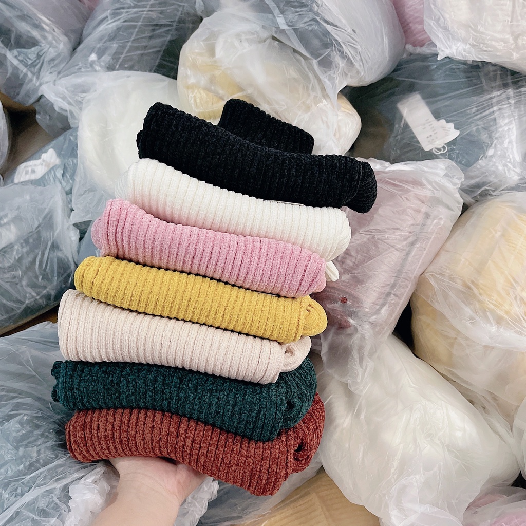 ÁO LEN TUYẾT NHUNG CỔ CAO QUẢNG CHÂU LOẠI CHO BÉ