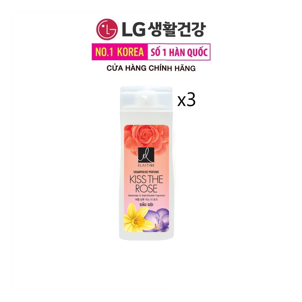 [Quà tặng không bán] Combo 3 Dầu gội Elastine Perfrume Kiss The Rose