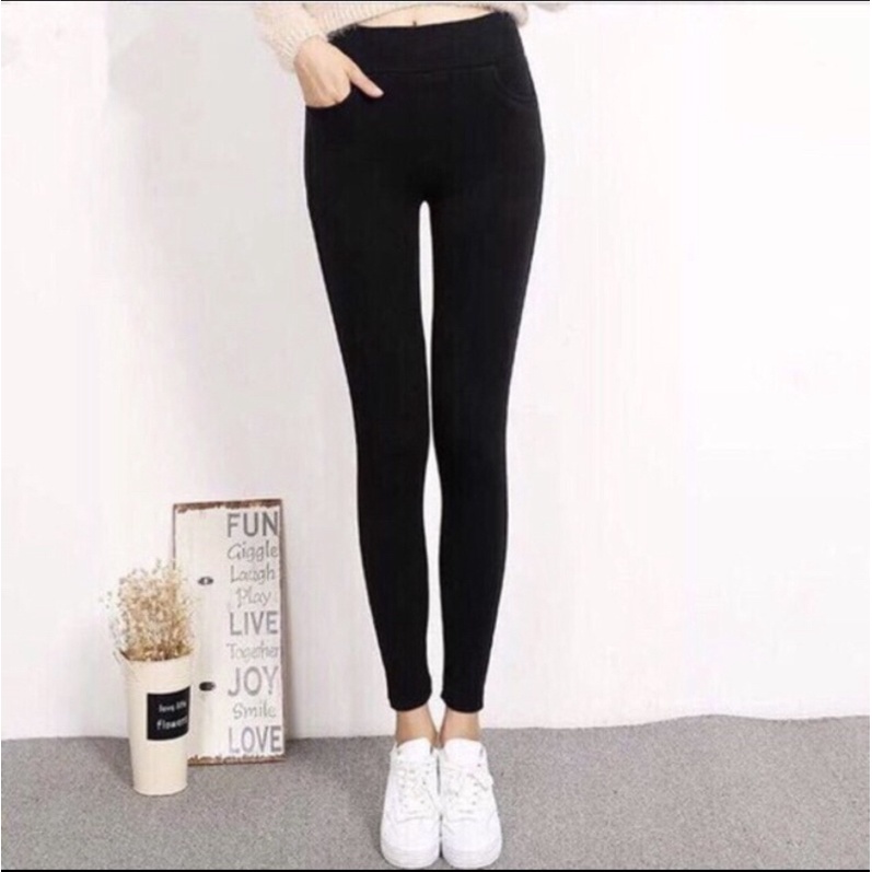 Quần Legging Dài Nữ Madela Nâng Mông Chất Thun Co Giãn, Legging Dài Cạp Cao Túi Sau Tôn Dáng