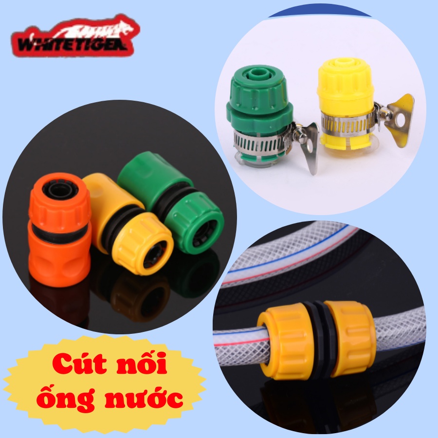 Cút nối, khớp nối dùng để nối dài hoặc kết nối 2 đầu ống nước hoặc đầu dây vòi xịt