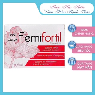 Femifortil [CHÍNH HÃNG] tăng thụ thai, hỗ trợ vô sinh,hiếm muộn, tăng thụ thai tự nhiên - Shop Mẹ Kiến
