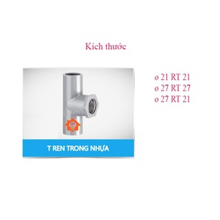 T pvc ren trong 21, 27, 27 rt 21, t nối ống ren trong pvc 21, 27, 27 rt 21 bình minh