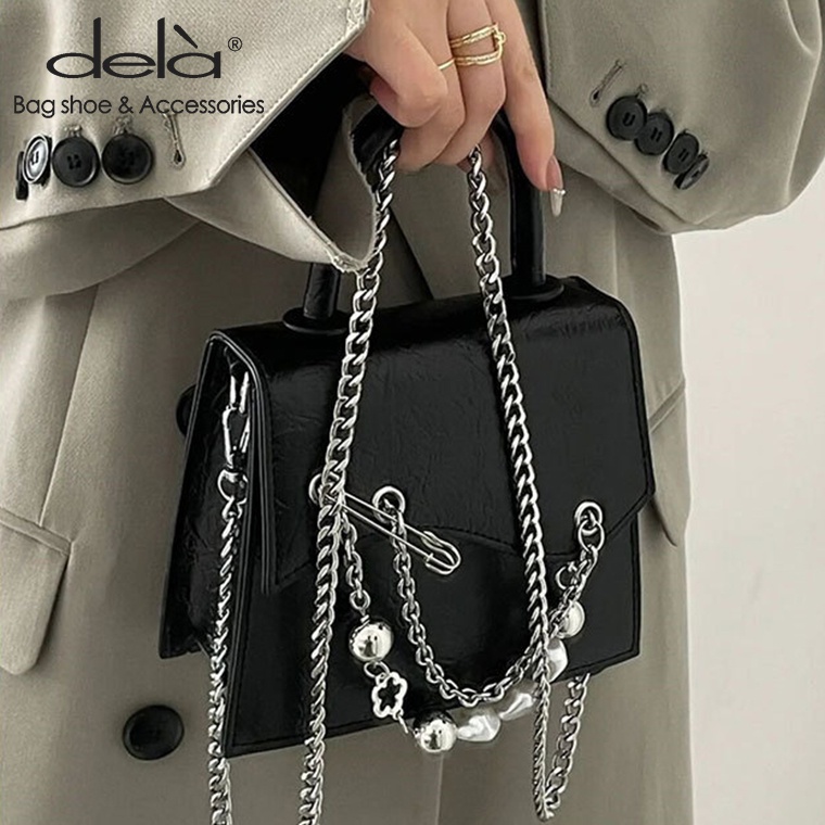 Dela Túi Đeo Chéo Hình Vuông Cỡ Nhỏ Thời Trang Sang Trọng Cho Nữ