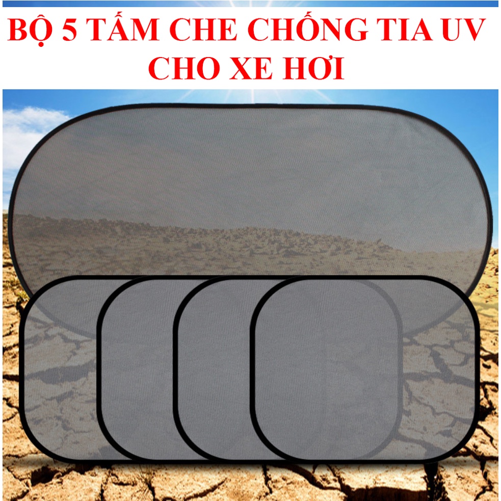Miếng chắn nắng CHỐNG UV, rèm chắn nắng xe ôtô, xe hơi, bộ 5 miếng cho đủ các dòng xe