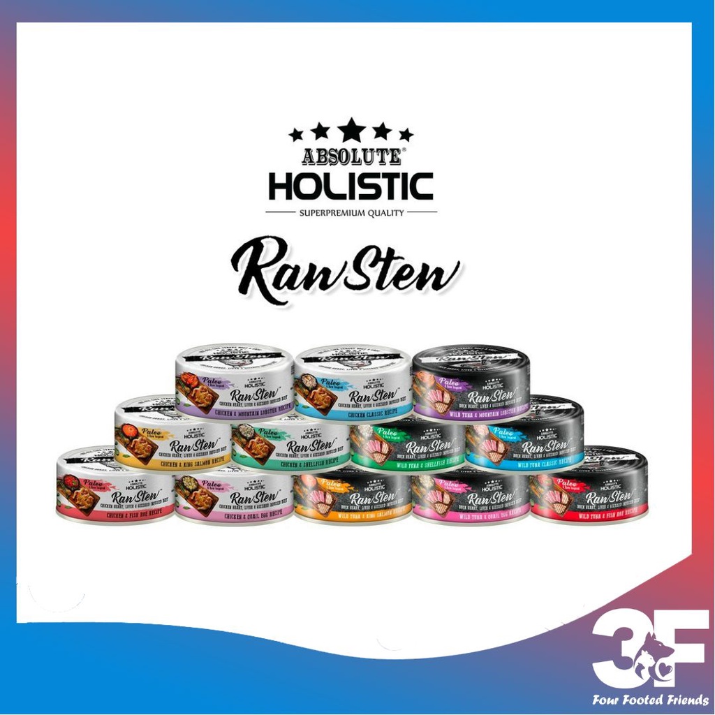 Pate Thức Ăn Ướt Cho Chó/Mèo Vị Gà Absolute Holistic - Raw Stew - Lon 80Gr