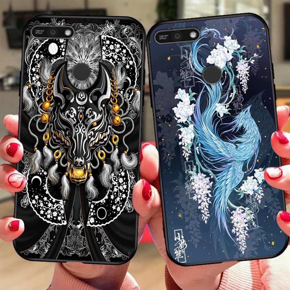 Ốp lưng điện thoại huawei y6 prime hổ , rồng , phượng hoàng ốp lưng giá rẻ