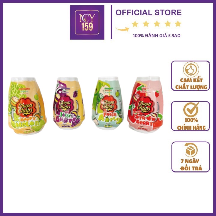 Sáp Thơm Phòng Chupa Chups Gel Air Freshener Ngọt Lịm Kẹo Trái Cây