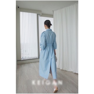Đầm suông thắt eo