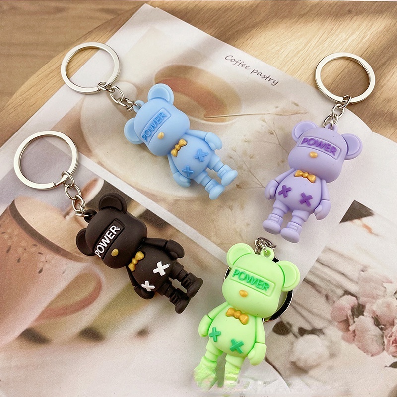 Móc Khóa Hình Gấu Violent Thắt Nơ Dễ Thương