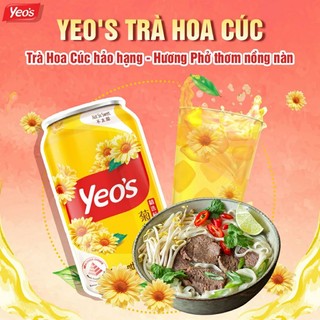 YEO'S TRÀ HOA CÚC 1 THUNG 24 LON.