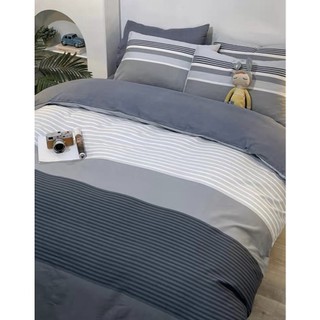 Bộ chăn ga gối poly cotton kẻ mẫu mới- tokyo.bedding
