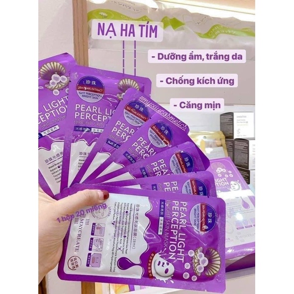 Combo 10 Mặt nạ HA tím trắng mịn dưỡng ẩm đẹp da siue thích