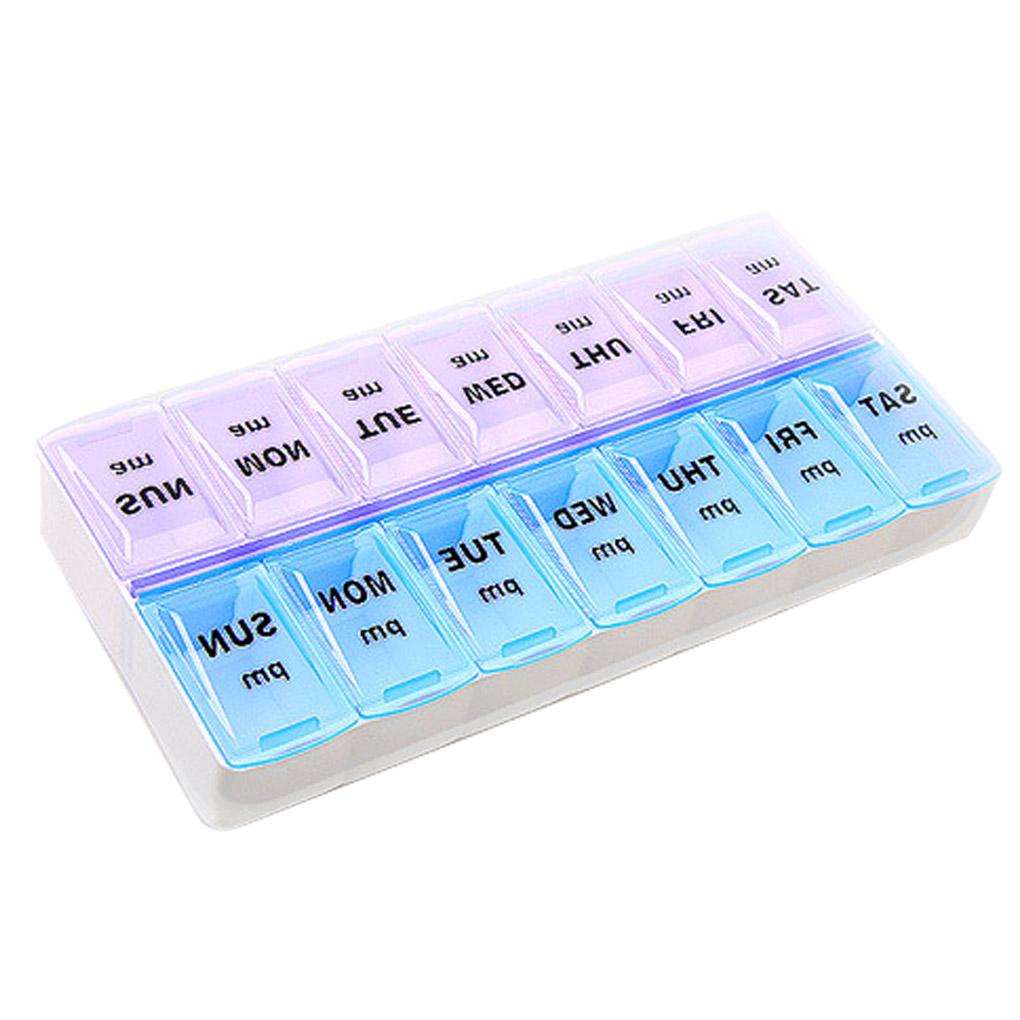 Hộp Đựng Thuốc Theo Tuần 7 Ngày 14 Ngăn Tiện Dụng