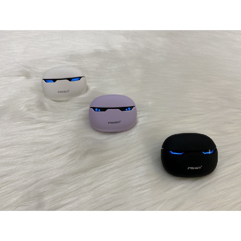 Tai nghe không dây PISEN X Pods Pro Gaming (LV09JL) Đen/Trắng/Tím - Bảo hành 18 tháng