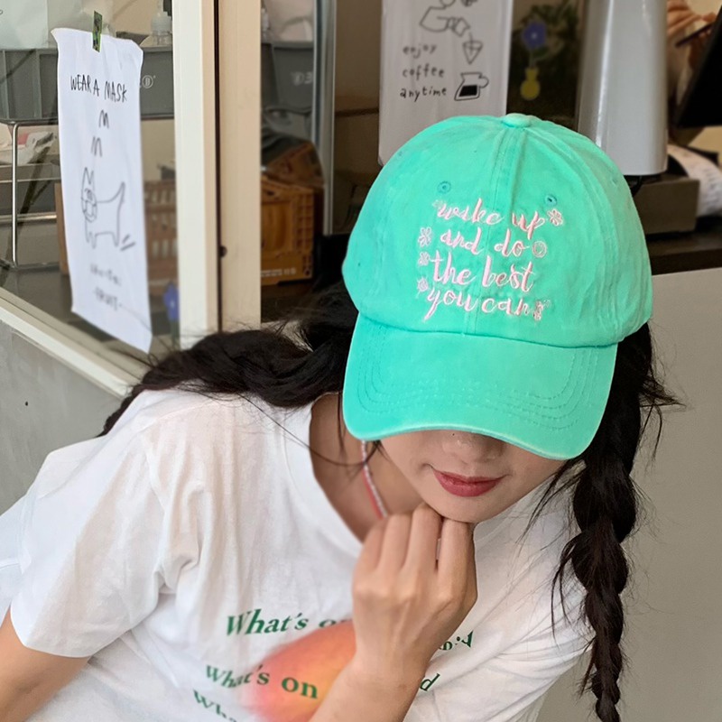 Mũ Lưỡi Trai Cotton Thiết Kế Chữ In Chống Nắng Mùa Hè