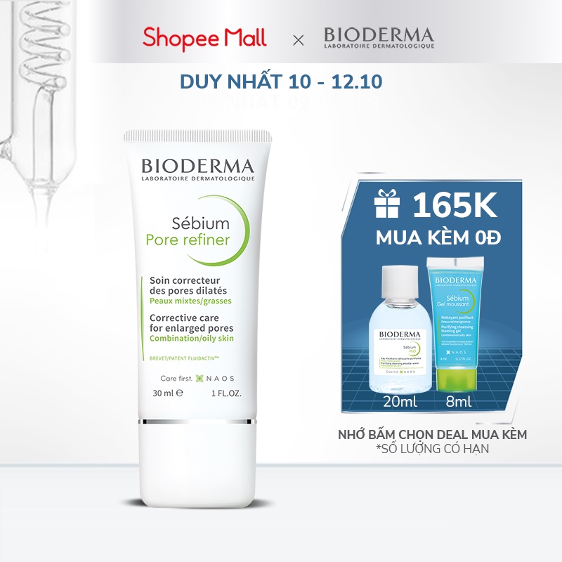 Kem se nhỏ lỗ chân lông Bioderma Sebium Pore Refiner 30ml