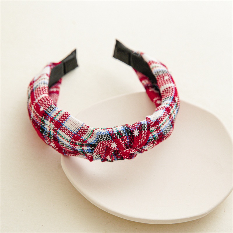 Băng Đô Cài Tóc Rửa Mặt Áp Suất Lớn Thắt Nút Phong Cách Giáng Sinh Cho Nữ Hàng Có