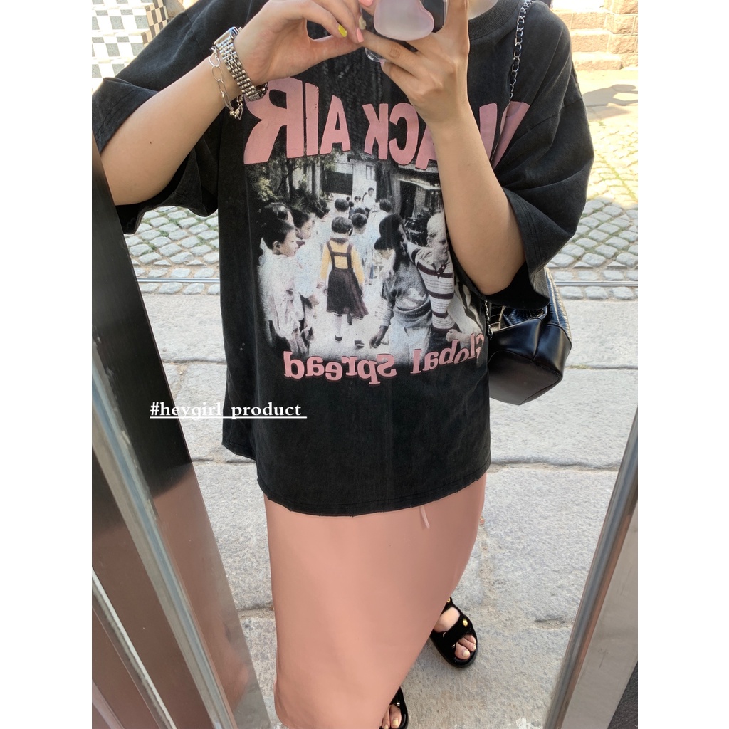 Áo Thun Tay Ngắn Cổ Tròn In Họa Tiết Thời Trang Dành Cho Nữ