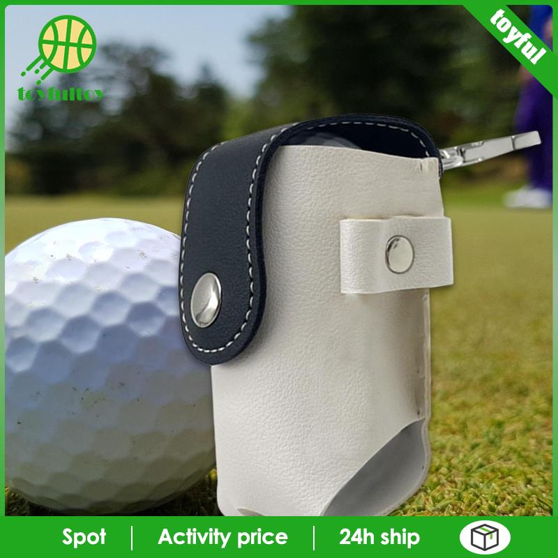 Túi Da PU Đeo Hông Đựng Bóng Golf Tiện Dụng Giá Đỡ