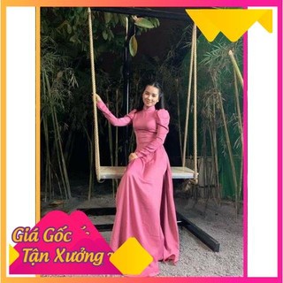 Áo dài lụa Tây Thi tay phồng