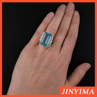 Nhẫn Đính Hôn Dát Đá Sapphire Sang Trọng