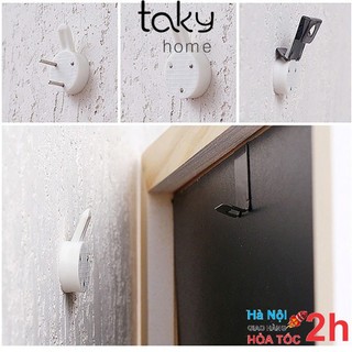 10 Móc Đóng Đinh 3 Chân, Móc Treo Đa Năng, Móc Treo Tranh, Ảnh, Đồng Hồ, Móc An Toàn, Chắc Chắn. TakyHome 2220Set10