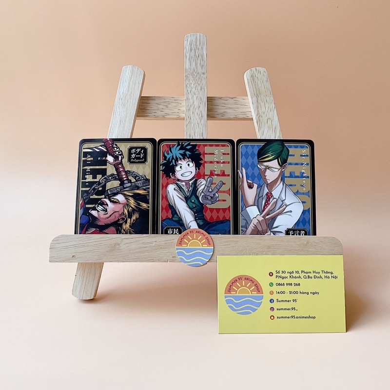 Lẻ bộ bài My Hero Academia MHA Học Viện Anh Hùng