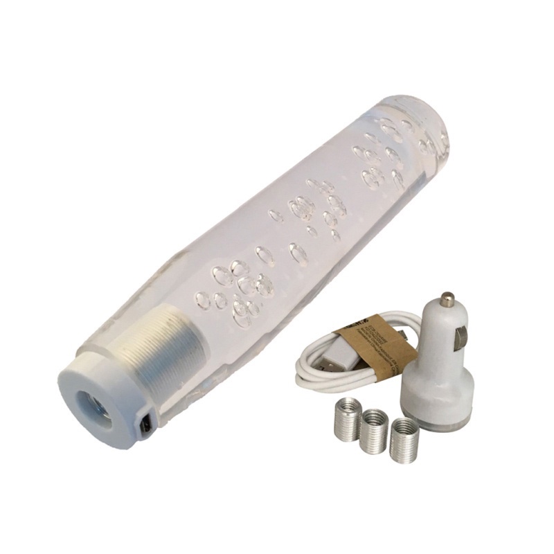 Tay Nắm Cần Số Xe Hơi Pha Lê Trong Suốt Có Đèn Led, Tay Nắm Cần Số Xe Hơi Có Đèn LED Gradient 10/15/20/25/30CM Nhiều Màu