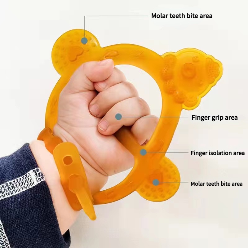 Đồ Chơi Đeo Tay Cho Bé Ngậm Nướu Bằng Chất Liệu Silicone