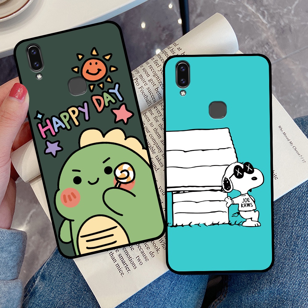 Ốp Vivo V9 in hình quả bơ, hươu, khủng long siêu dễ thương