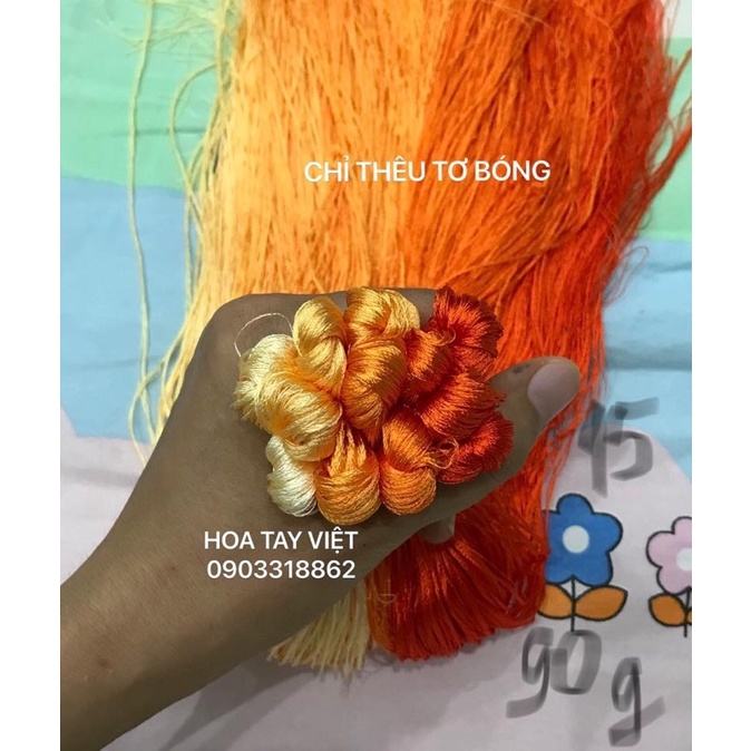 Set chỉ tơ bóng 15 (120gam)