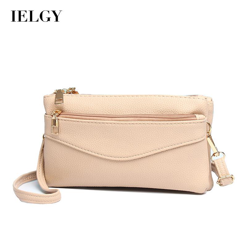 Túi Đeo Chéo Đựng Điện Thoại Có Khóa Kéo Đôi Dành Cho Nữ