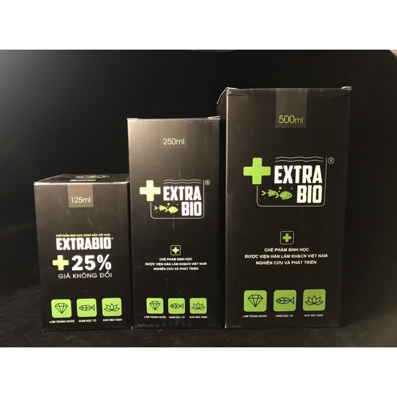 Vi sinh làm trong nước Extra Bio - Chế phẩm xử lí nước cho hồ cá