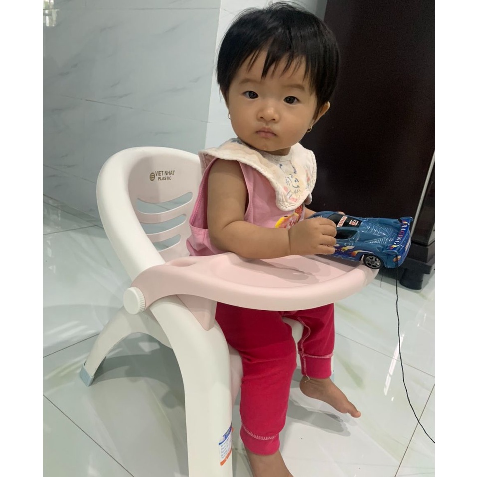 Ghế Tập Ăn Dặm Cho Bé Kèm Bàn Ăn Có Thể Tháo Rời - Thương Hiệu Nhựa Việt Nhật