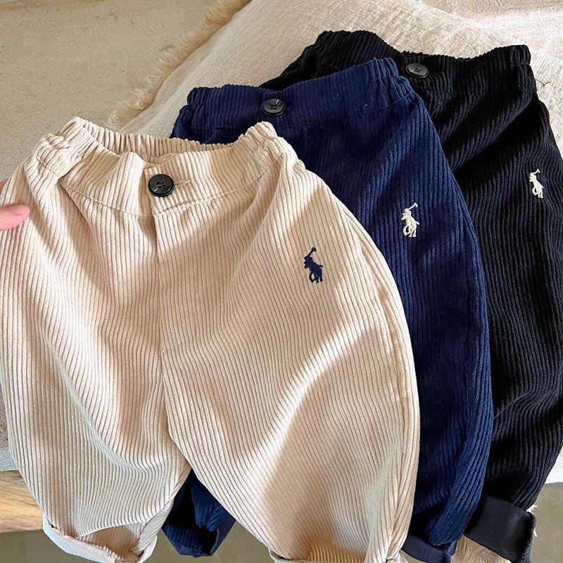 Quần Harem Vải Nhung Thêu Họa Tiết Thời Trang Xuân Thu 2022 Cho Bé