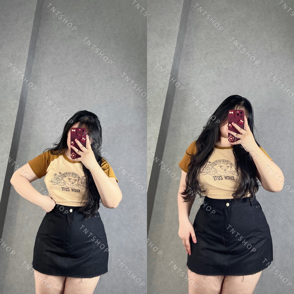 ÁO CROTOP THIÊN THẦN KHÓC [ TNT Shop Bigsize 60kg - 90kg ]
