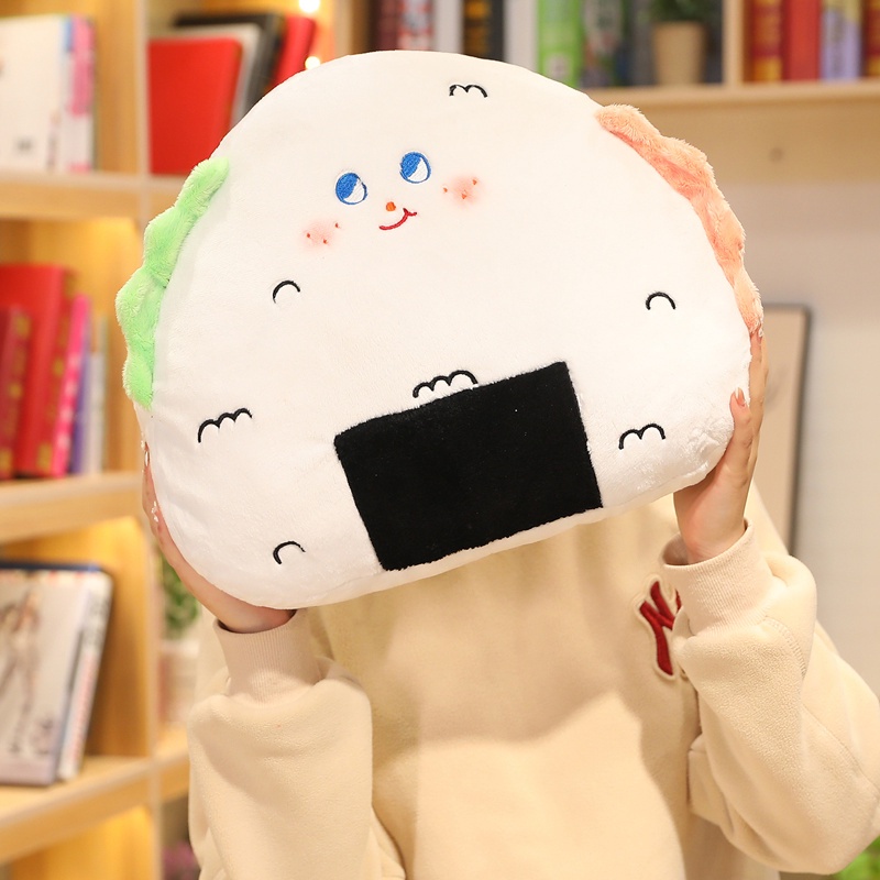 Gối Nhồi Bông Mềm Mại Hình Cơm Bánh Mì Dễ Thương Cho Bé