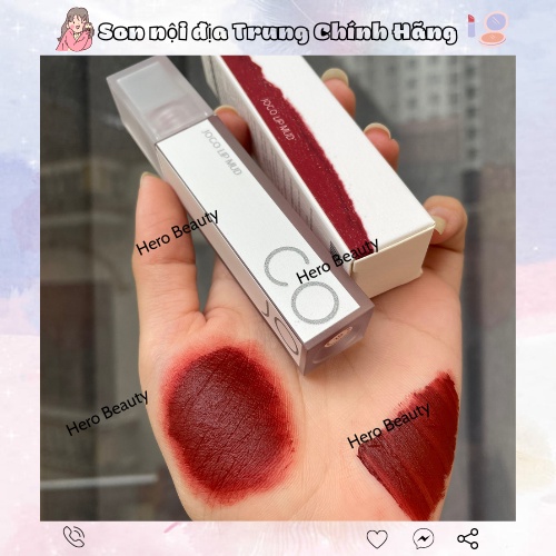 Son kem Joco vuông đỏ nâu siêu mịn bản dupe A12 Chính Hãng