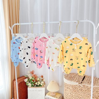 Bộ Thu Đông Cho Bé 💖 Bộ Minky Mom Dài Tay Cho Bé Trai Bé Gái 💖 Chất Cotton MONKEY Cao Cấp Co Giãn Thấm Hút Mồ Hôi Tốt