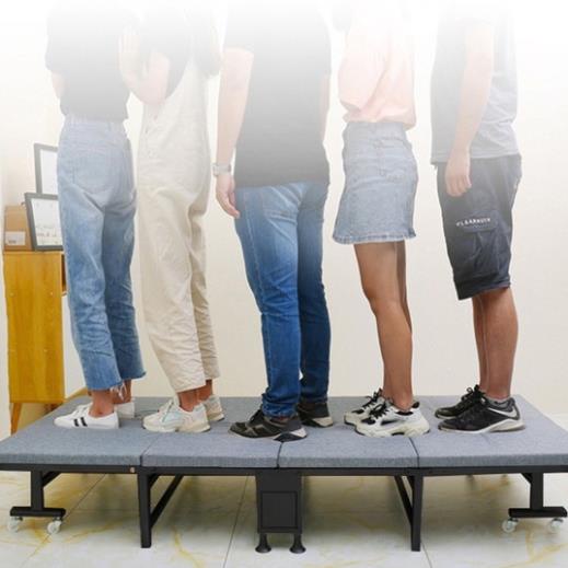 Giường Gấp Văn Phòng Khung Thép Chắc Chắn Chịu Tại 150kg, Giường Xếp Thông Minh Có Bánh Xe Di Chuyển Dễ Dàng | BigBuy360 - bigbuy360.vn